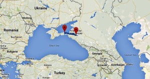 Newly mobilized, she traveled 200km west to the Kerch Peninsula.
