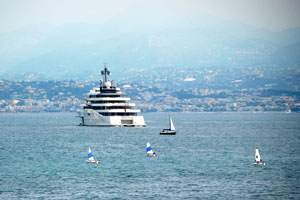 The Eclipse megayacht emits a strange, magnetic attraction over these new sailors.