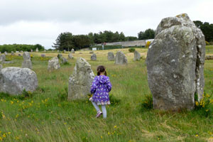 Mini-Stonehenges dot the countryside near Carnac.