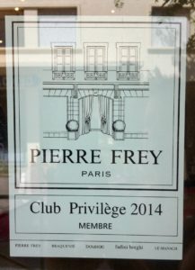 Pierre Frey sign in Antibes