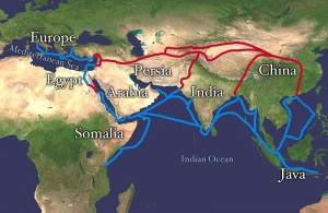 The old Silk Road nearly made it to our doorstep.